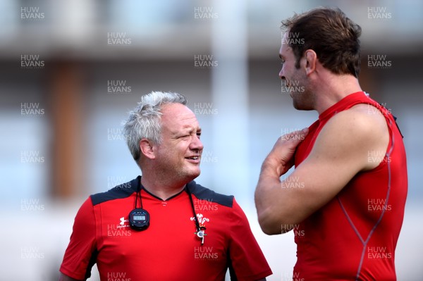 210819 - Wales Rugby Training Camp, Turkey - Paul Stridgeon and Alun Wyn Jones