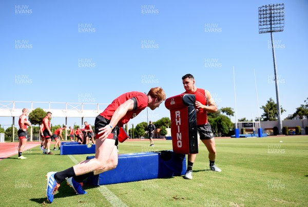 210819 - Wales Rugby Training Camp, Turkey - Rhys Patchell and Tomos Williams