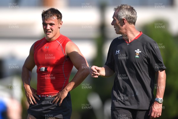 230819 - Wales Rugby Training Camp, Turkey - Jarrod Evans and Rob Howley