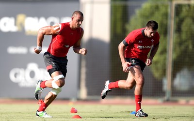 240819 - Wales Rugby Training Camp, Turkey - Aaron Shingler and Justin Tipuric