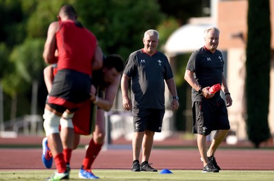 240819 - Wales Rugby Training Camp, Turkey - Warren Gatland and Paul Stridgeon