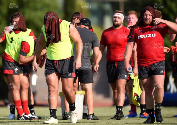 240819 - Wales Rugby Training Camp, Turkey - Dillon Lewis and Samson Lee