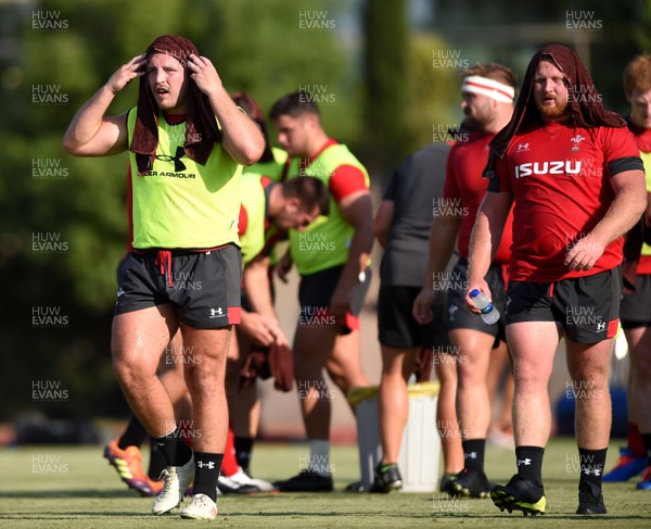 240819 - Wales Rugby Training Camp, Turkey - Dillon Lewis and Samson Lee