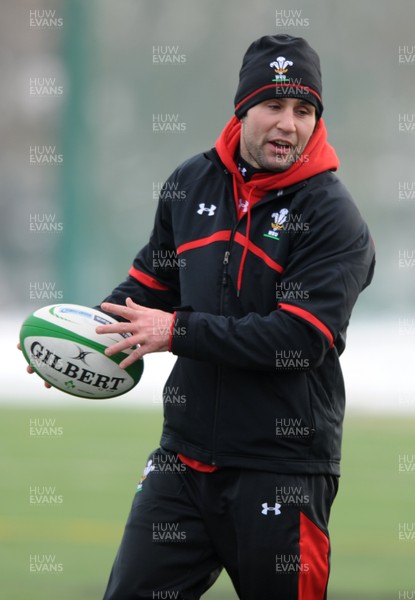 27.01.12 - Wales Rugby Training Camp in Poland - Stephen Jones during training. 