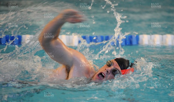 311012 - Wales Rugby Training Camp in Poland -Rhys Priestland during a early morning swimming session