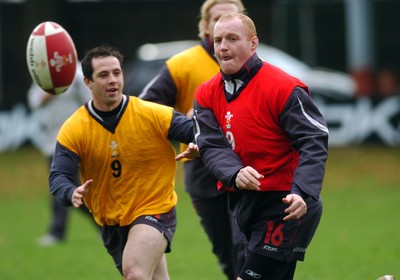 31.10.06 - WALES RUGBY Martyn Willians takes part in a training session ahead of his sides clash against Australia 