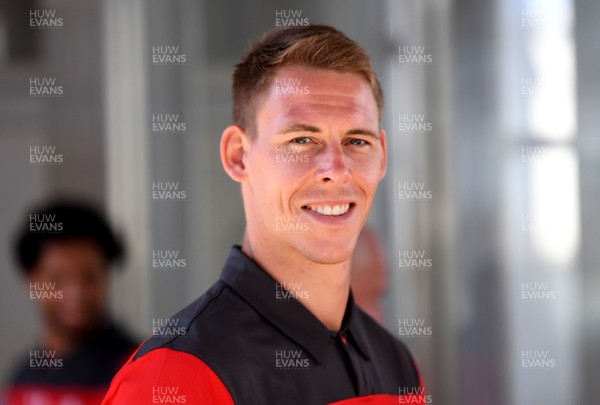 190919 - Wales Rugby Training - Liam Williams as the Wales squad travel to Toyota by "Bullet Train"