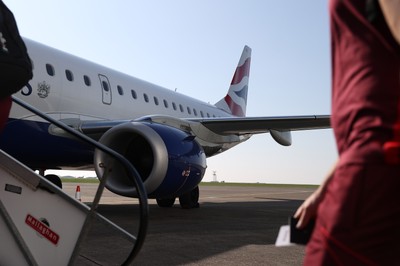 040326 - Picture shows the Wales Rugby Team travelling to Dublin, Ireland for their Six Nations game against Ireland on Friday - 