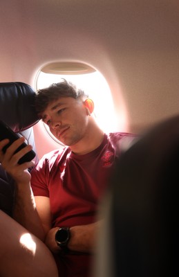 040326 - Picture shows the Wales Rugby Team travelling to Dublin, Ireland for their Six Nations game against Ireland on Friday - Dan Edwards