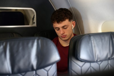 040326 - Picture shows the Wales Rugby Team travelling to Dublin, Ireland for their Six Nations game against Ireland on Friday - Louie Hennessey