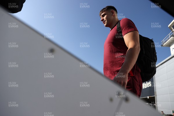 040326 - Picture shows the Wales Rugby Team travelling to Dublin, Ireland for their Six Nations game against Ireland on Friday - Dafydd Jenkins
