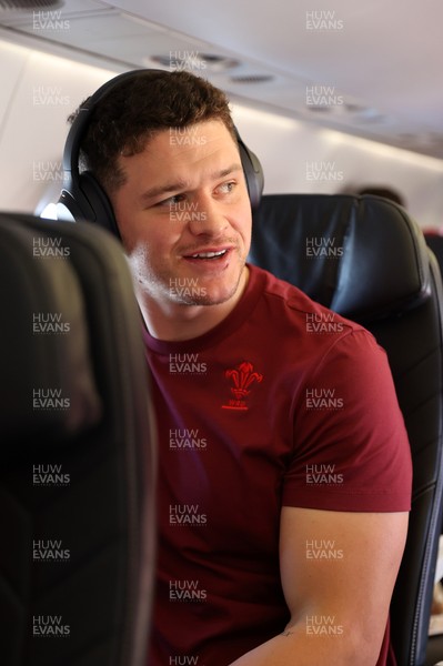040326 - Picture shows the Wales Rugby Team travelling to Dublin, Ireland for their Six Nations game against Ireland on Friday - James Botham