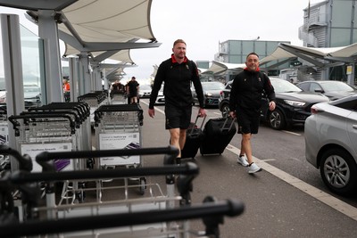 250625 - Wales Rugby Travel from Heathrow on route to Japan - Dan Vaughan, Team Doctor and Matt Sherratt, Head Coach
