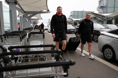 250625 - Wales Rugby Travel from Heathrow on route to Japan - Dan Vaughan, Team Doctor and Matt Sherratt, Head Coach
