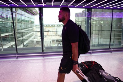 250625 - Wales Rugby Travel from Heathrow on route to Japan - Taulupe Faletau
