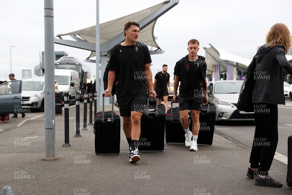 250625 - Wales Rugby Travel from Heathrow on route to Japan - Teddy Williams and Cameron Winnett