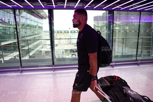 250625 - Wales Rugby Travel from Heathrow on route to Japan - Taulupe Faletau