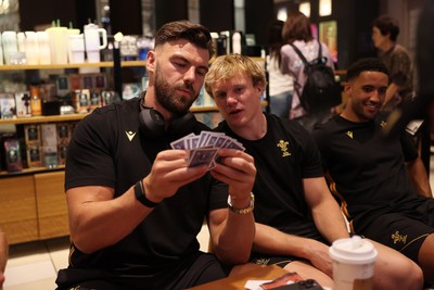 260625 - Wales Rugby Travel from Heathrow on route to Japan - Johnny Williams and Blair Murray