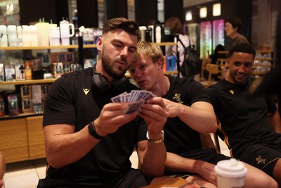 260625 - Wales Rugby Travel from Heathrow on route to Japan - Johnny Williams and Blair Murray
