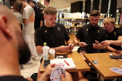 260625 - Wales Rugby Travel from Heathrow on route to Japan - Taine Plumtree