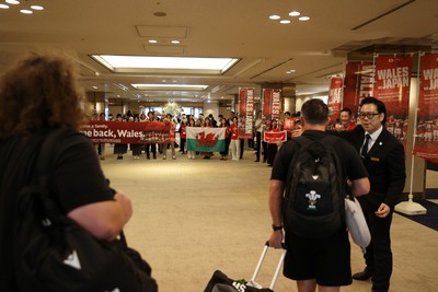 260625 - Wales Rugby is welcomed in Kitakyushu for their Summer tour of Japan - 