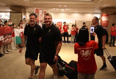 260625 - Wales Rugby is welcomed in Kitakyushu for their Summer tour of Japan - Dewi Lake