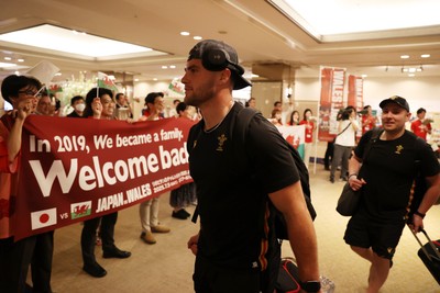 260625 - Wales Rugby is welcomed in Kitakyushu for their Summer tour of Japan - Joe Roberts