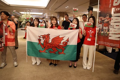 260625 - Wales Rugby is welcomed in Kitakyushu for their Summer tour of Japan - 
