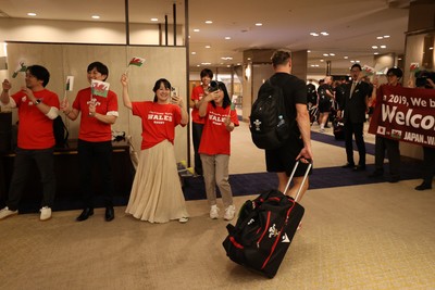 260625 - Wales Rugby is welcomed in Kitakyushu for their Summer tour of Japan - 
