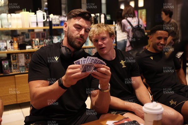 260625 - Wales Rugby Travel from Heathrow on route to Japan - Johnny Williams and Blair Murray
