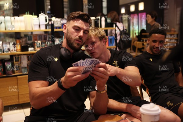 260625 - Wales Rugby Travel from Heathrow on route to Japan - Johnny Williams and Blair Murray