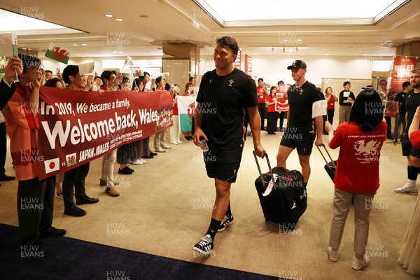 260625 - Wales Rugby is welcomed in Kitakyushu for their Summer tour of Japan - Teddy Williams