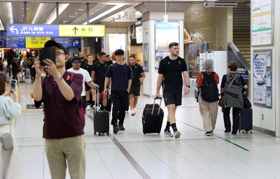 060725 - Wales Rugby travel to Kobe, Japan for their second test of the tour - James Ratti
