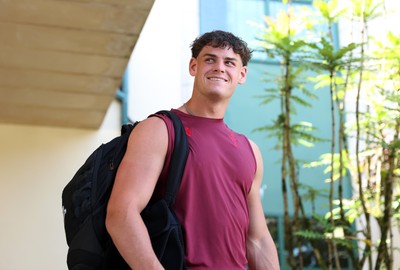 250626 - The Welsh Rugby team travel to London ahead of their game against the Barbarians at Twickenham on Saturday - Eddie James