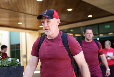 250626 - The Welsh Rugby team travel to London ahead of their game against the Barbarians at Twickenham on Saturday - Steve Tandy, Head Coach