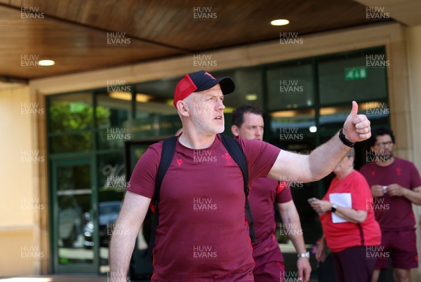 250626 - The Welsh Rugby team travel to London ahead of their game against the Barbarians at Twickenham on Saturday - Steve Tandy, Head Coach