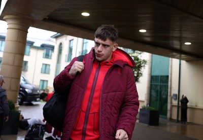 050226 - Wales Rugby Travel to Twickenham for their first Six Nations game against England - Dafydd Jenkins