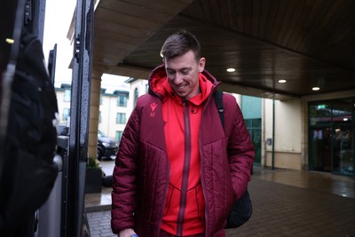 050226 - Wales Rugby Travel to Twickenham for their first Six Nations game against England - Adam Beard