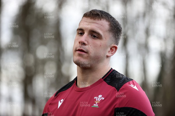 300124 - Wales Rugby U20s Press Conference - Morgan Morse speaks to the media