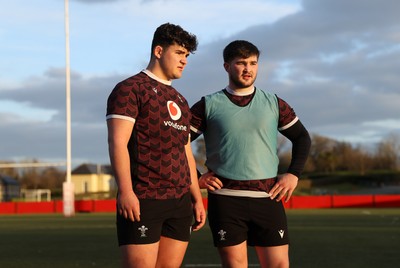 110325 - Wales U20s Training - Sam Scott and Harry Thomas