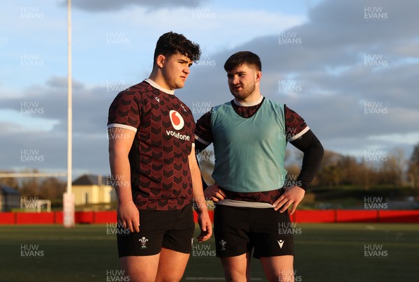 110325 - Wales U20s Training - Sam Scott and Harry Thomas