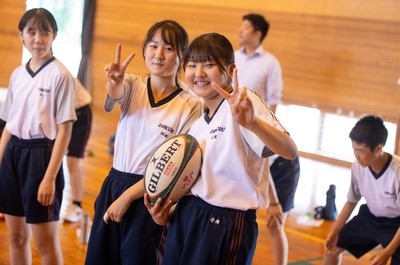 Wales Rugby Visit Shinozaki School 020725