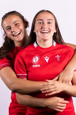 070825 - Wales Women Rugby World Cup Squad  - Left to right, sisters Branwen Metcalfe and Nel Metcalfe who are selected in the Wales Womens World Cup Squad