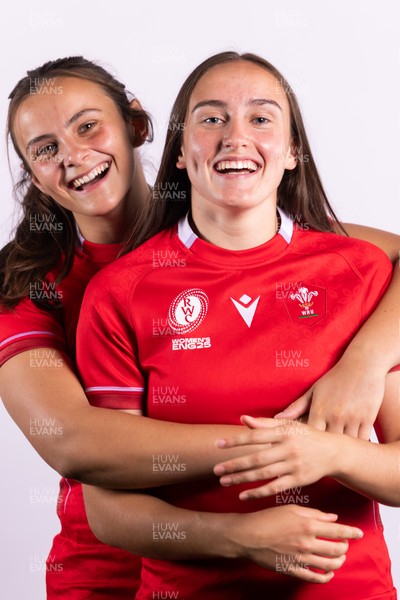 070825 - Wales Women Rugby World Cup Squad  - Left to right, sisters Branwen Metcalfe and Nel Metcalfe who are selected in the Wales Womens World Cup Squad