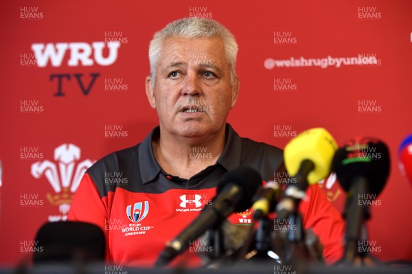 010919 - Wales Rugby World Cup Squad Announcement - Warren Gatland talks to media