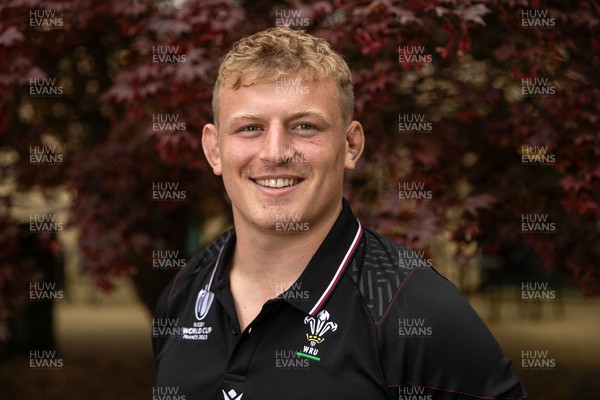 210823 - Wales Rugby World Cup Squad Announcement - Co-Captain Jac Morgan poses for a photo after the press conference