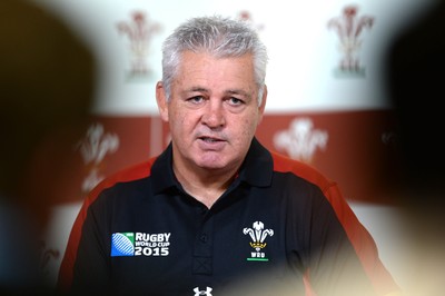 310815 - Wales Rugby World Cup Squad Announcement -Wales head coach Warren Gatland during the naming of the Wales Rugby World Cup Squad