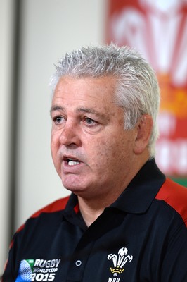 310815 - Wales Rugby World Cup Squad Announcement -Wales had coach Warren Gatland during the naming of the Wales Rugby World Cup Squad