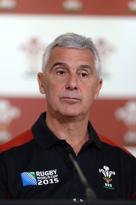 310815 - Wales Rugby World Cup Squad Announcement -WRU Chairman Gareth Davies during the naming of the Wales Rugby World Cup Squad