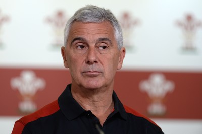 310815 - Wales Rugby World Cup Squad Announcement -WRU Chairman Gareth Davies during the naming of the Wales Rugby World Cup Squad